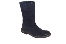 Blauw suede
