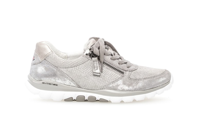 Gabor Rollingsoft -Dames grijs sneaker-sportief maat 37 - Schoenen.nl