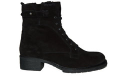 ZWART FOX SUEDE / ZWART KALF