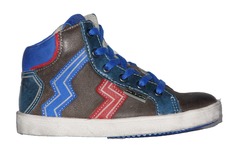 Bruin blauw combi