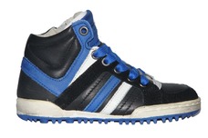 Zwart / cobalt blauw