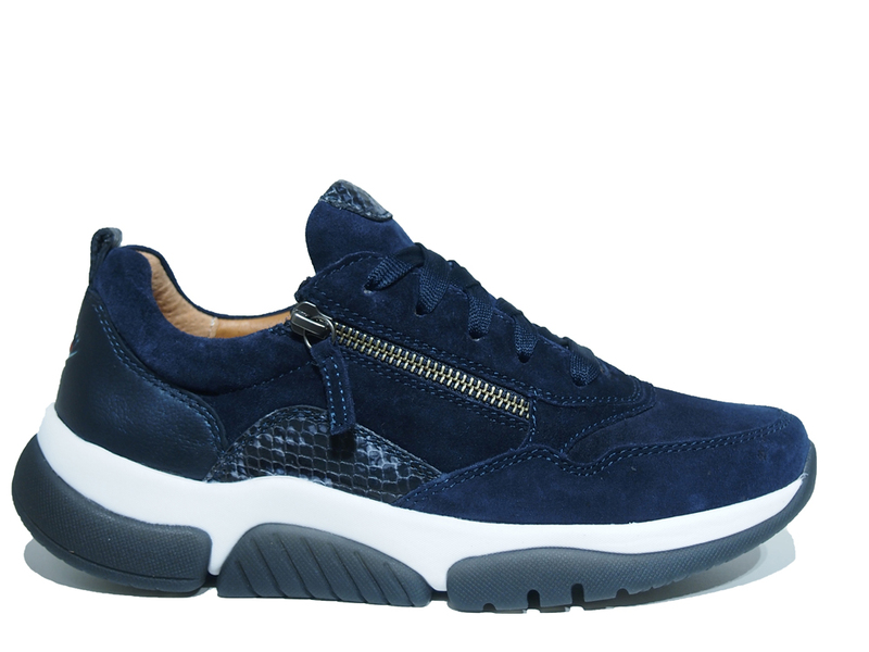 Gabor Rollingsoft sneakers blauw - Schoenen.nl