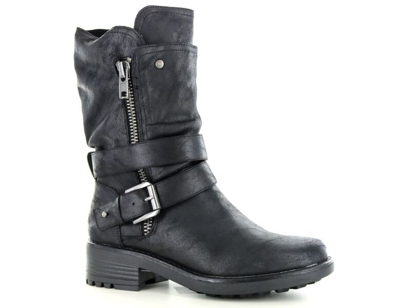 Bullboxer Hak enkellaars Zwart 490M90281AM | Invito