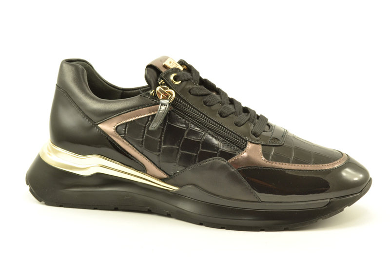 Högl Hogl 101307 Dames Lage sneakers Kleur: Zwart Maat: 38.5 - Schoenen.nl