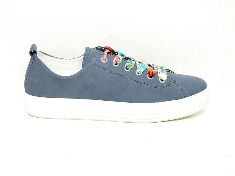 Remonte D0900 Mocassini Donna: Sneaker Moderne In Pelle Con Lacci E Zip, Suola Sportiva Bianca